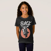 BMX Cool Biker Retro Stijl T-shirt (Voorkant volledig)