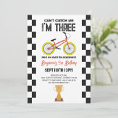 BMX-fiets 3e verjaardagsfeestje Kaart (Staand voorkant)