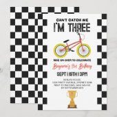 BMX-fiets 3e verjaardagsfeestje Kaart (Voorkant / Achterkant)
