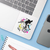 BMX-fiets - Flatland BMX - BMX-Sticker Sticker (Laptop met iPhone)