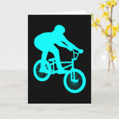 BMX Fiets Motorcross Fiets Freestyle Retro Gift Kaart (Gele Bloem)