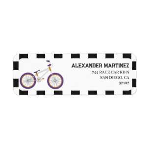 BMX-fiets retouradres Etiket