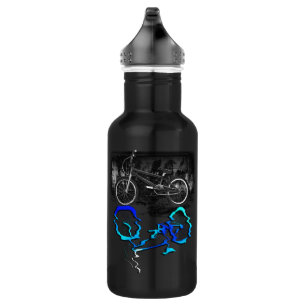 BMX-fiets sport gekleurde reflectie roestvrij staa Waterfles