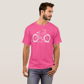 BMX fiets tekenen fiets T-shirt (Voorkant volledig)