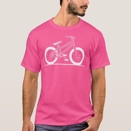 BMX fiets tekenen fiets T-shirt (Voorkant)