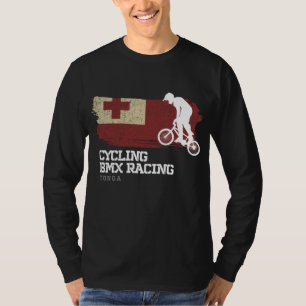 BMX Fiets Tonga Vlag Fietsen Fietsen Racing BMX T-shirt