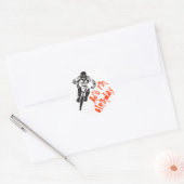 BMX fiets Verjaardag Ronde Sticker (Envelop)