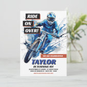 BMX fiets verjaardagsuitnodiging Kaart (Staand voorkant)