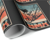  BMX-fietsbakken fietsenkruis Cadeaupapier (Rol Hoek)