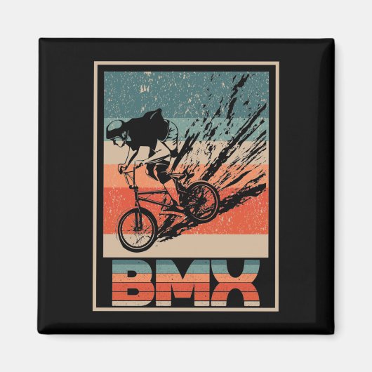  BMX-fietsbakken fietsenkruis Magneet (Voorkant)