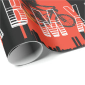 BMX  fietsenfans cadeau jongens jeugdfiets BMX Cadeaupapier (Rol Hoek)