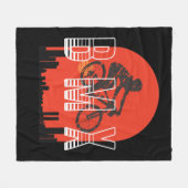 BMX  fietsenfans cadeau jongens jeugdfiets BMX Fleece Deken (Voorkant (Horizontaal))