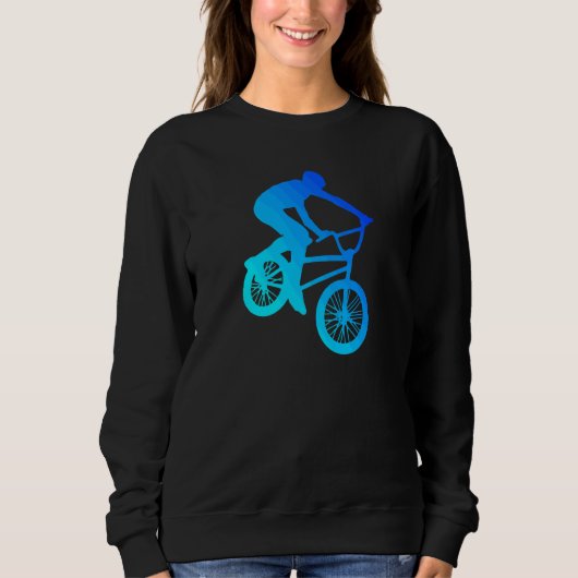 Bmx-fietsenfietsen voor vrouwen trui (Voorkant)