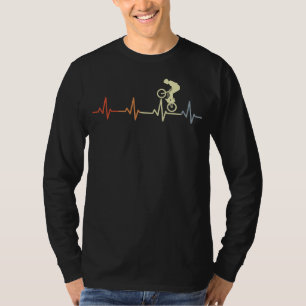 BMX-fietser Hartslag BMX Wheelie Bike T-shirt