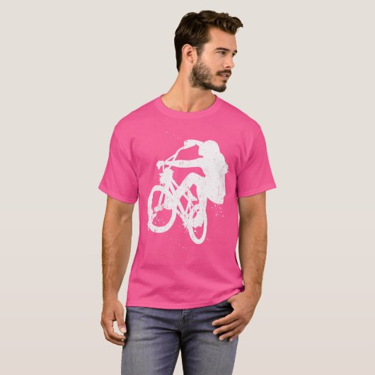 BMX Fietsfiets MTB BMX T-shirt (Voorkant volledig)