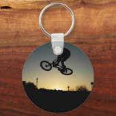 BMX-fietsfreestyler stunt springen Sleutelhanger (Voorkant)