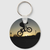 BMX-fietsfreestyler stunt springen Sleutelhanger (Voorkant)