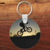 BMX-fietsfreestyler stunt springen Sleutelhanger (Voorkant)