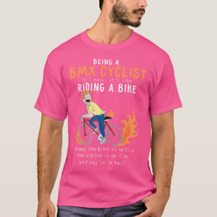 Bmx-fietslijst zoals Riding Bike Cyclist Funny T-shirt