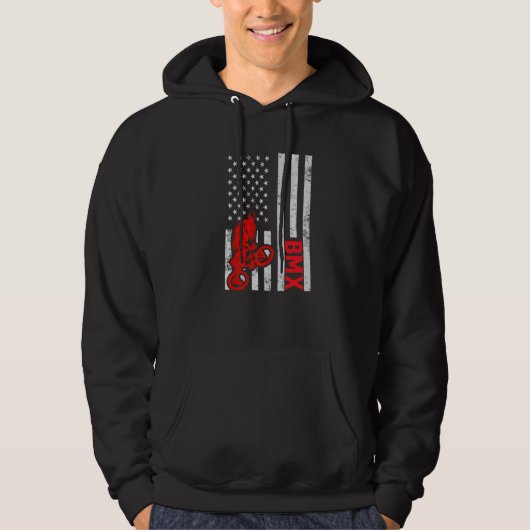 BMX-fietsrijder mountainbiken 9 Hoodie (Voorkant)