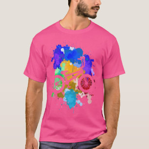 BMX Fietstruc BMX Racing Stunt Kleurrijk B T-shirt