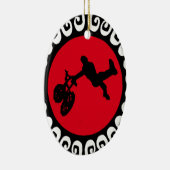 BMX FIRE REDDDD KERAMISCH ORNAMENT (Rechts)