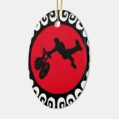 BMX FIRE REDDDD KERAMISCH ORNAMENT (Links)