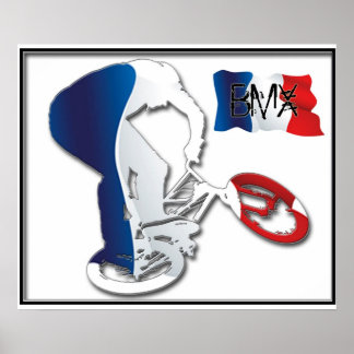 BMX Franse stijl 3, Copyright Karen J Williams Poster