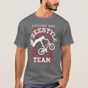 BMX Freestyle Bike Albanië Flag Biking Cycling BMX T-shirt