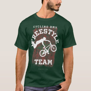 BMX Freestyle Bike Marokko Flag Biking Cycling BMX T-shirt