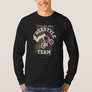 BMX Freestyle fiets Comoren Vlag Fietssport Wielre T-shirt