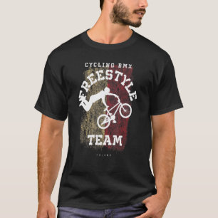 BMX Freestyle fiets Polen Vlag Fietssport Wielrenn T-shirt