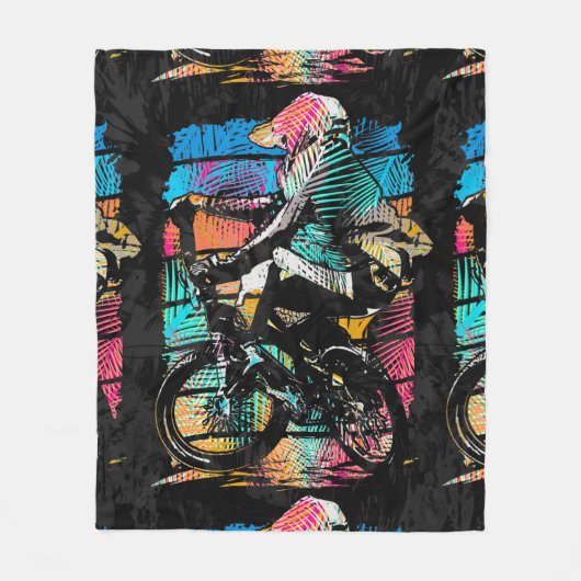 Bmx Freestyle - Koolbeach Bmx Fleece Blanket Deken (Voorkant)