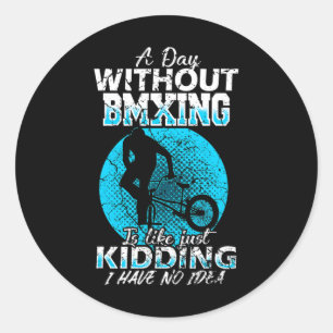Bmx Freestyle Racen Liefde Fiets Mountainbiken  Ronde Sticker