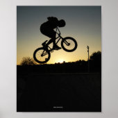 BMX freestyler springstunt Poster (Voorkant)