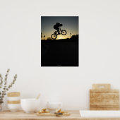 BMX freestyler Stunt springen Poster (Keuken)