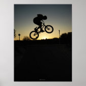 BMX freestyler Stunt springen Poster (Voorkant)