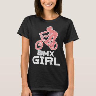 BMX Girl Cute Bicycle Bike Racing Biker Wo T-shirt