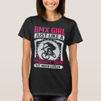BMX Girl Motocross Bike Racing Rider T-shirt