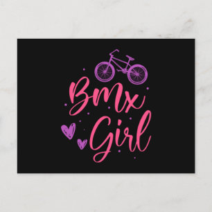 BMX Girls Extreme Sport Mountain Bike Biker Gift Briefkaart