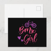 BMX Girls Extreme Sport Mountain Bike Biker Gift Briefkaart (Voorkant / Achterkant)