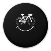 BMX-glimlach met gezichtsveld - Cyclus Bike Fun Keramische Knop (Voorkant)