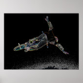 BMX Glow 2, Copyright Karen J Williams Poster (Voorkant)