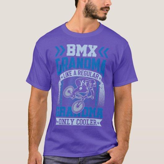 BMX Grandma als een reguliere grootmoeder alleen k T-shirt (Voorkant)