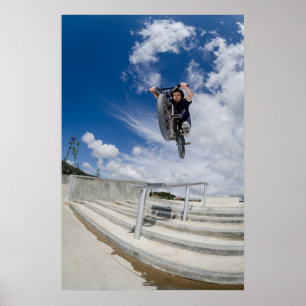 Bmx grote luchtsprong poster