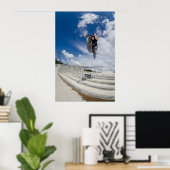 Bmx grote luchtsprong poster (Thuiskantoor)