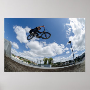 Bmx grote luchtsprong poster