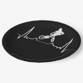 BMX hartslag Papieren Bordje (Gekanteld)