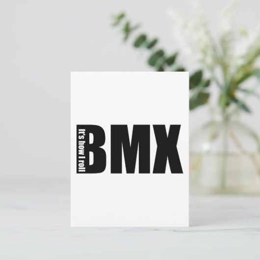 BMX - Het is hoe ik moet rollen Briefkaart (Staand voorkant)