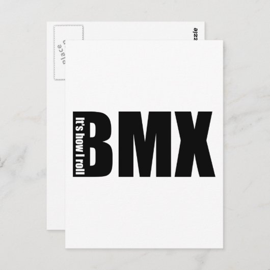 BMX - Het is hoe ik moet rollen Briefkaart (Voorkant / Achterkant)